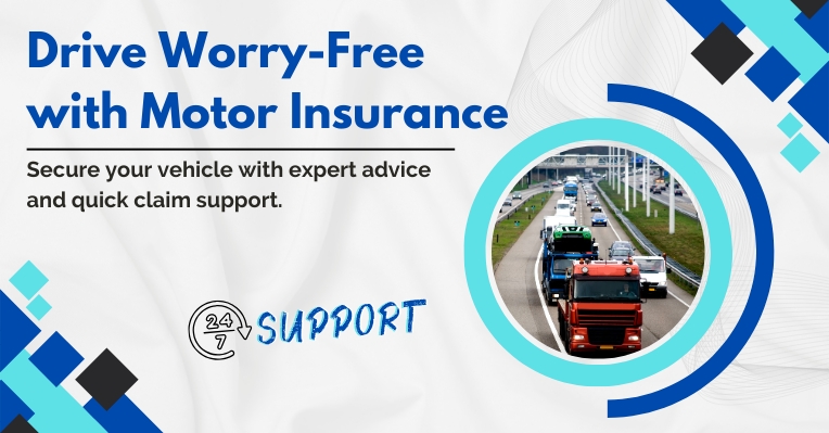 Motor insurance for vehicle protection and worry-free driving.